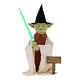 Star Wars 3.5 Ft. Animated Animatronic Yoda, Indoor Use, Christmas Halloween New