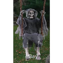 Swinging Reaper Halloween Decoration Haunted House Prop Spooky Party Scary Decor