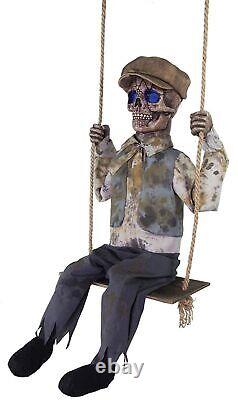 Swinging Skeletal Boy Halloween Prop