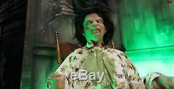 TWISTED ZOMBIE GIRL Animated Haunted House Halloween Decoration & Prop