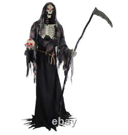 Tall Rotting Reaper, Motion-Activated and Talking Halloween Decorations