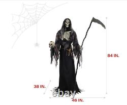 Tall Rotting Reaper, Motion-Activated and Talking Halloween Decorations