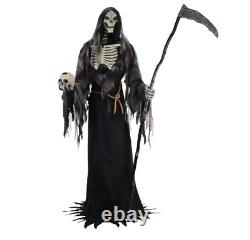 Tall Rotting Reaper, Motion-Activated and Talking Halloween Decorations