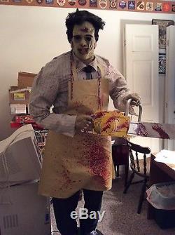 Texas Chainsaw Animated Leatherface Halloween Prop- Retired Gemmy Prop