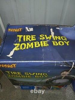 Tire Swing Zombie Boy Retired Spirit Halloween prop. 2014. Read description