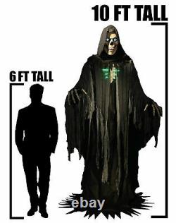 Towering Reaper Animated Prop 10 FT Lifesize Haunted House Halloween PRESALE