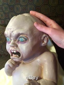 Ugly Baby Demon Doll that spits Liquid prop Halloween Life Size