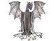 Ultimate Animated Dragon Halloween Prop 7 Ft Wings Life Size Winter Grey Fog New