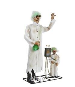 Unopened 76 in Animated Halloween Mad Scientist and Mini Scenes Home Depot Prop