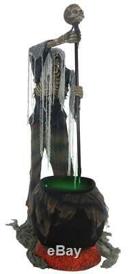 VIDEO! LifeSize ANIMATED Cauldron Creeper HALLOWEEN PROP Outdoor SPIRIT HAUNTED