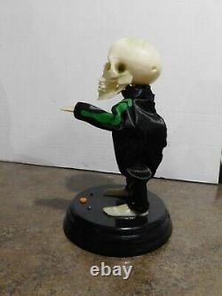 VTG RARE HTF Green Gemmy Grave Raver Halloween Prop Animated Dancing Skeleton