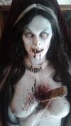 Vampira Life Size Halloween Prop In Casket Midnight Studios Fx