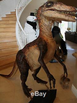 Velociraptor Dinosaur CUSTOM from FX company movie prop / Halloween / Haunted p