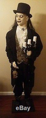 Very HARD to Find Gemmy Life Size Halloween / Animated / Giles The Undead Butler