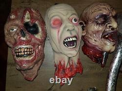 Very Realistic Halloween Severed Heads Props? Scary Spooky Party So Life Like