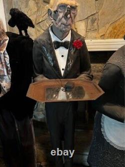 Vintage Dobson the Butler Halloween Animatronic Butler, Waiter, Caretaker, Maid