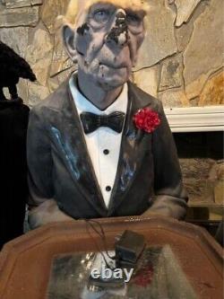 Vintage Dobson the Butler Halloween Animatronic Butler, Waiter, Caretaker, Maid