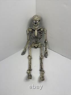 Vintage Gemmy Jack Skeleton Joke Telling Talking Eyes Pop Out Halloween Prop 36