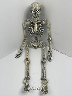 Vintage Gemmy Jack Skeleton Joke Telling Talking Eyes Pop Out Halloween Prop 36