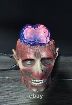 Vintage LumiSource Lobotomy Zombie Head Plasma Lamp RARE Halloween Horror