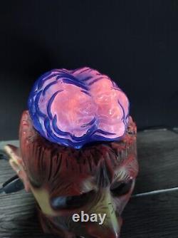 Vintage LumiSource Lobotomy Zombie Head Plasma Lamp RARE Halloween Horror