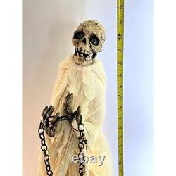 Vintage Mark Roberts Skeleton Grim Reaper Pumpkins Halloween Adjustable Height