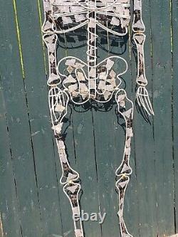 Vintage Skeleton Life Size Metal Wire Translucent Jointed Halloween Hanging
