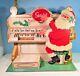 Vintage Speidel Watches Santa Claus Store Display Withrocking Santa Playing Piano