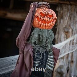 WAIT 4 IT! HALLOWEEN PROP over 6' ANIMATED POP UP HEAD PUMPKIN GHOUL PRE SALE