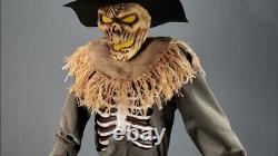 Wait 4 It! 2024 Halloween Prop 8' Animatronic Flame Fire Scarecrow (pre Sale)