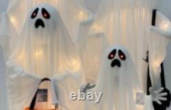 Wait 4 It! 2024 Halloween Set Of (4) Standing Ghost Family Lighted (pre Sale)