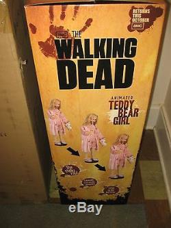Walking Dead Teddy Bear Girl Animatronic -NEW- IN BOX -never displayed