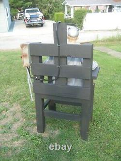 Wooden Electric Chair + Prisoner Halloween Life Size Animated Prop