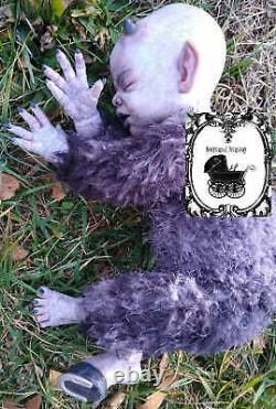 Woodland Creature Ferdinand Lmt Ed, Artist OOAK, Goth, Reborn, Halloween Prop