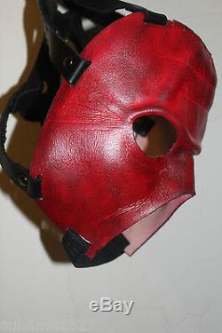 Wrestling mask handmade leather Kane prop sublime1327 Halloween prop fetish
