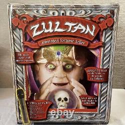 ZULTAN ANIMATED FORTUNE TELLER Halloween Decor Gemmy 2005 Complete WORKS READ